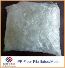 100% Fibrillated Polypropylene Fibers , PP Fiber Concrete For Waterproof Layer / Floor